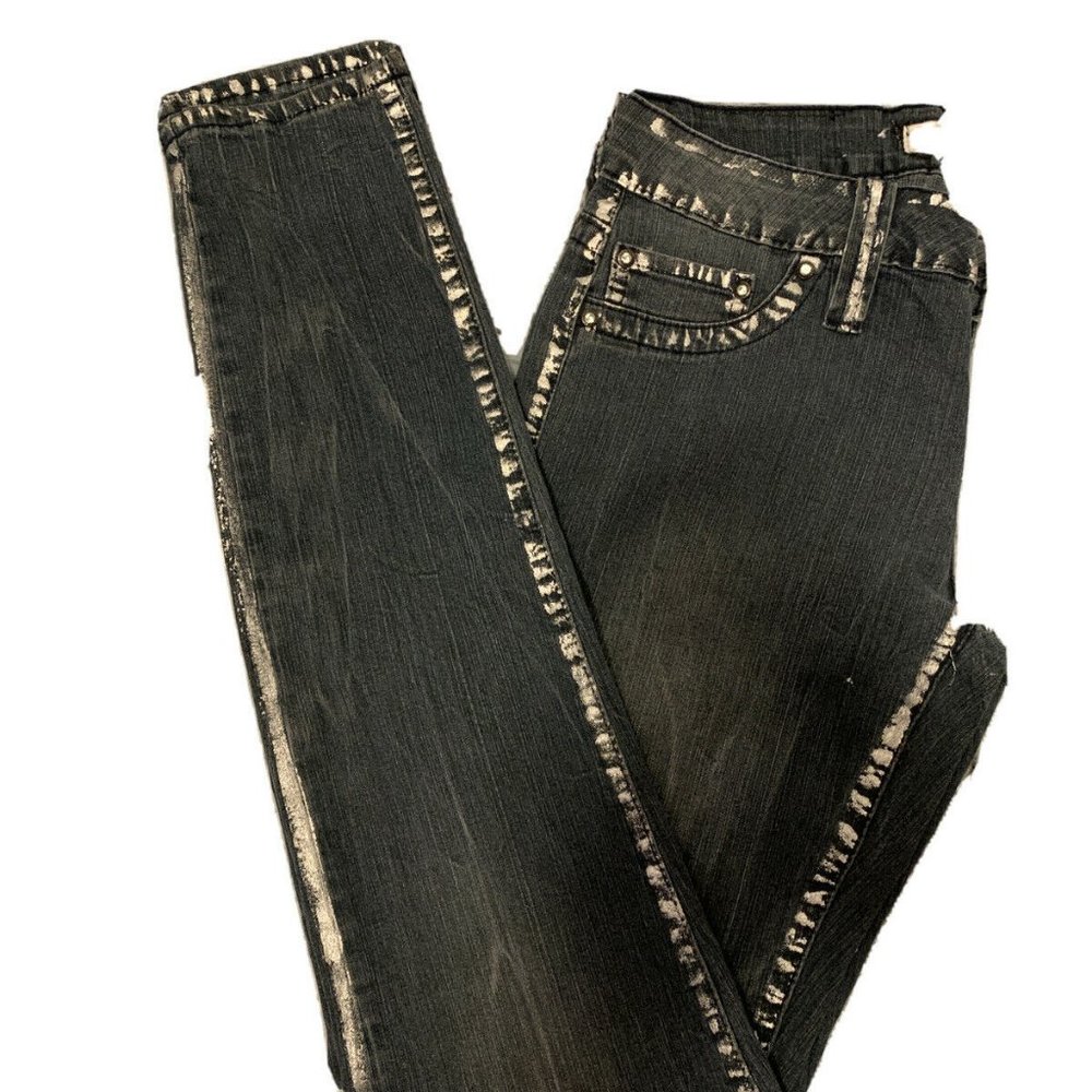 KLIP Jeans Size 5 /30 inseam faded denim silver